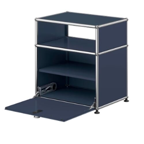 Cabinet-W 52.3cm-D 37.3cm-H 56.5cm-Steel Blue QM0005