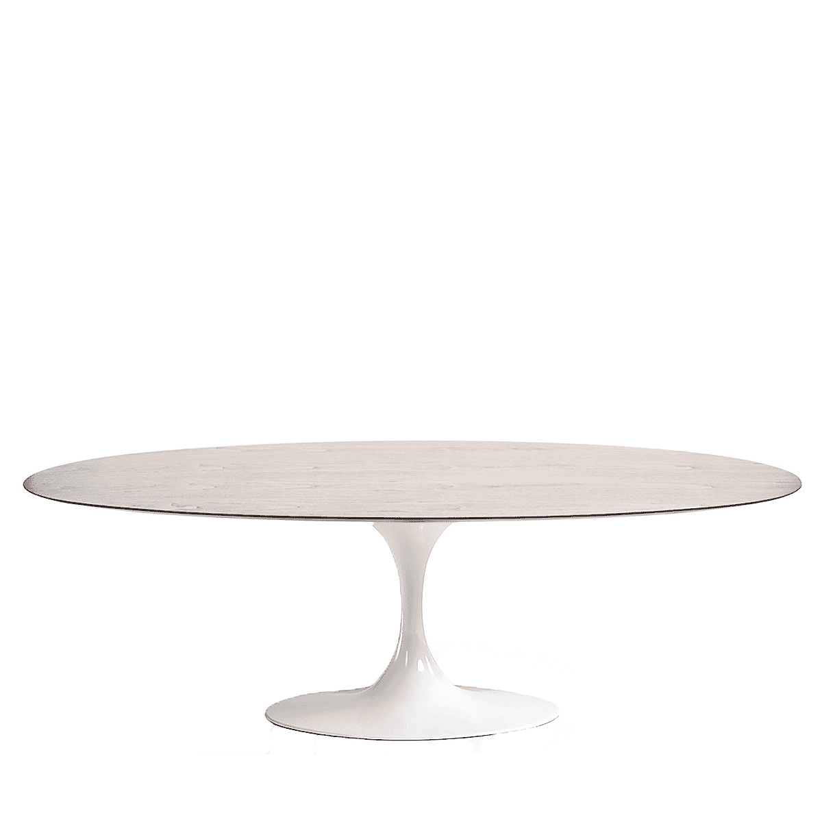 Pedestal Coffee Table Oval With Wooden Top