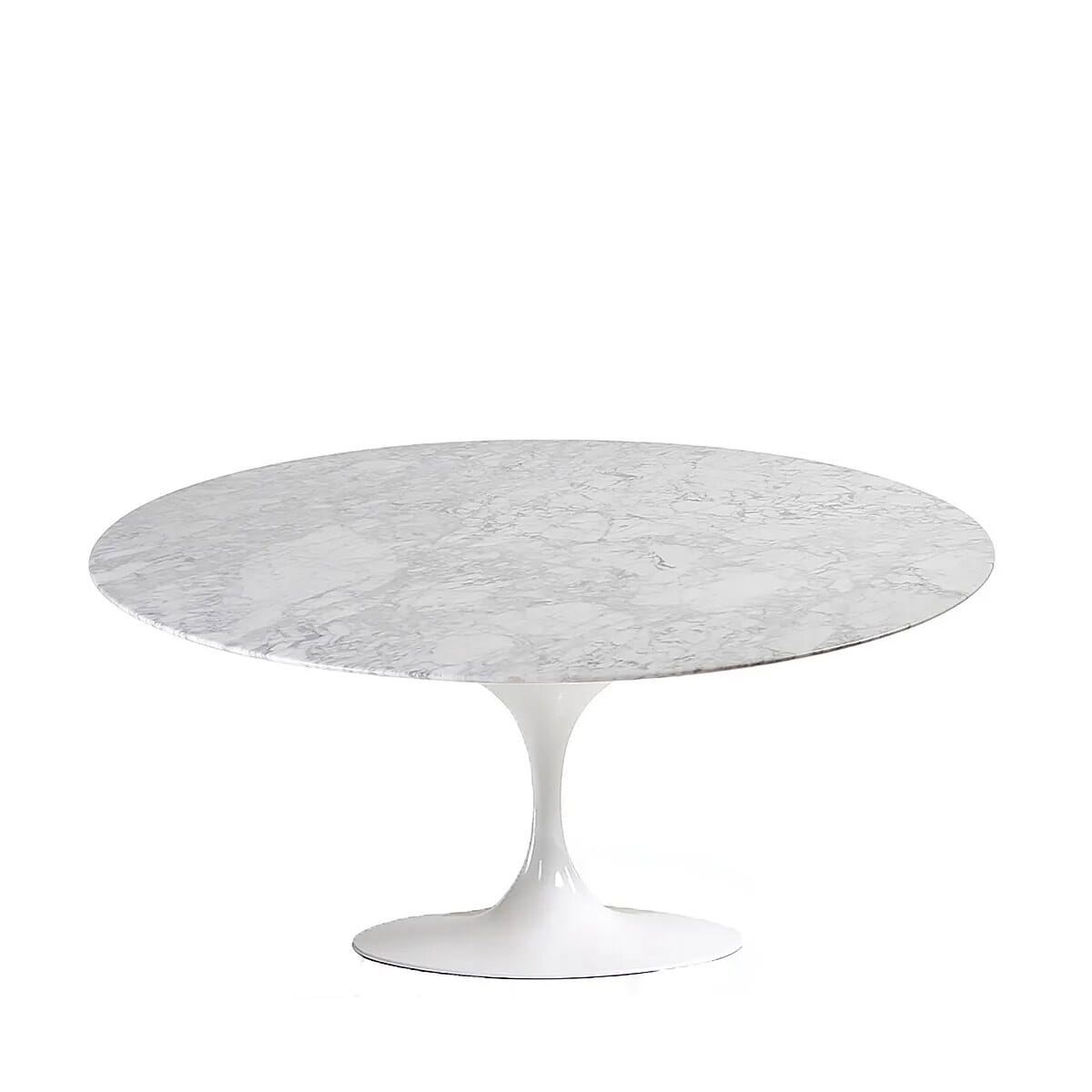 Pedestal Coffee Table Round With Marble Top