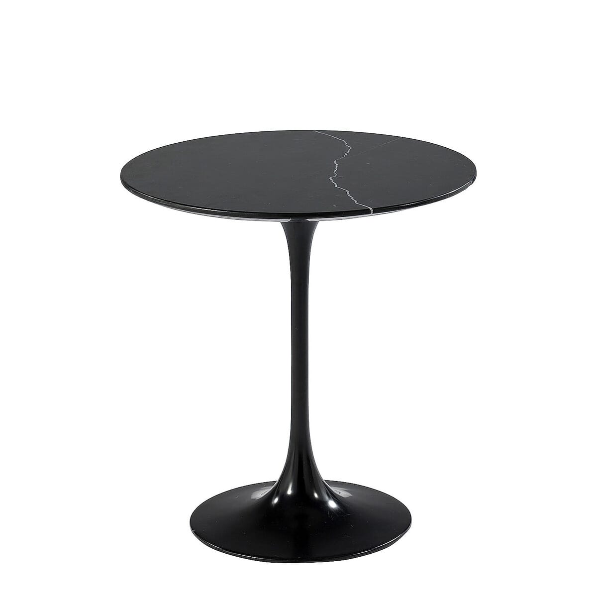 Pedestal Side Table Round With Marble Top