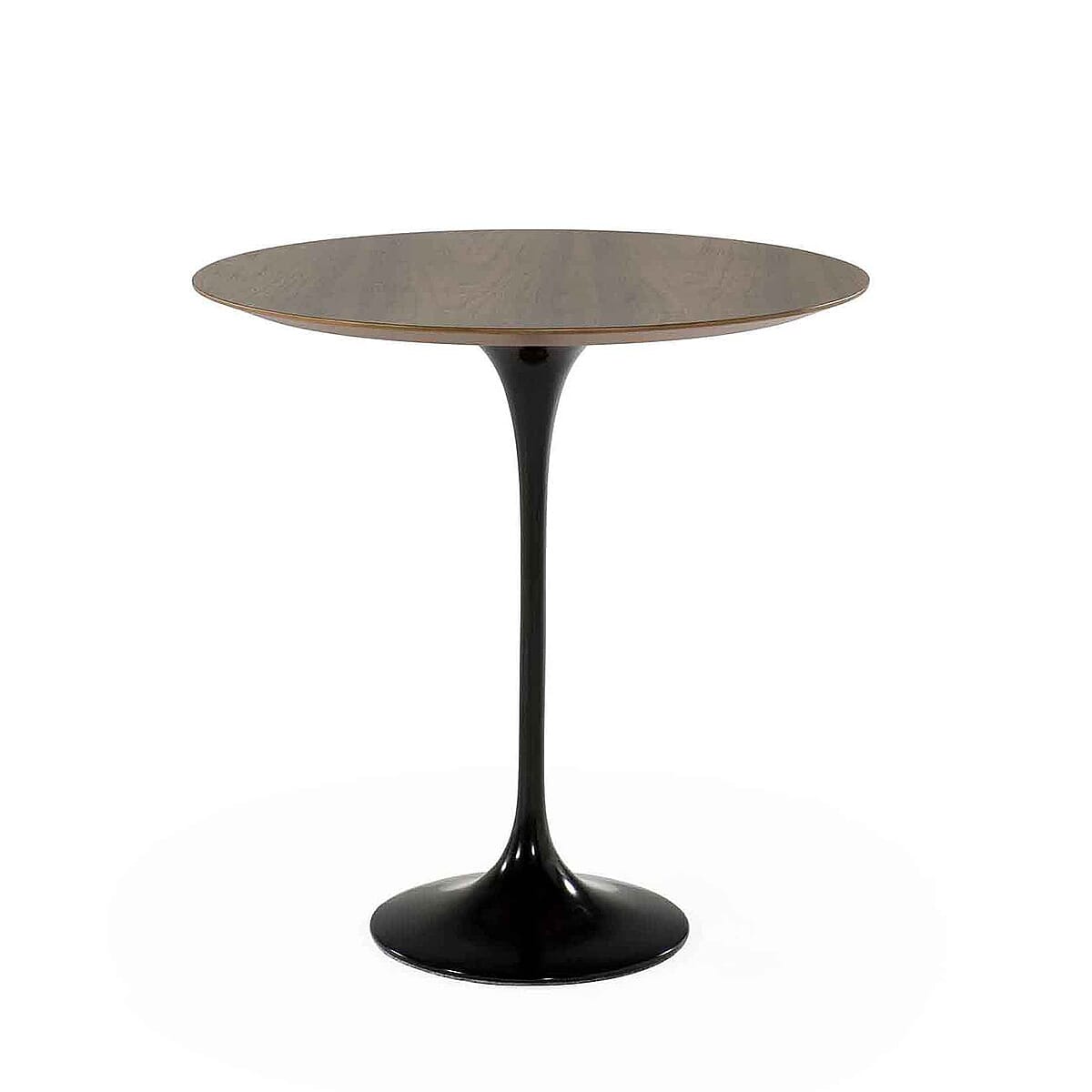 Pedestal Side Table Round With Wooden Top