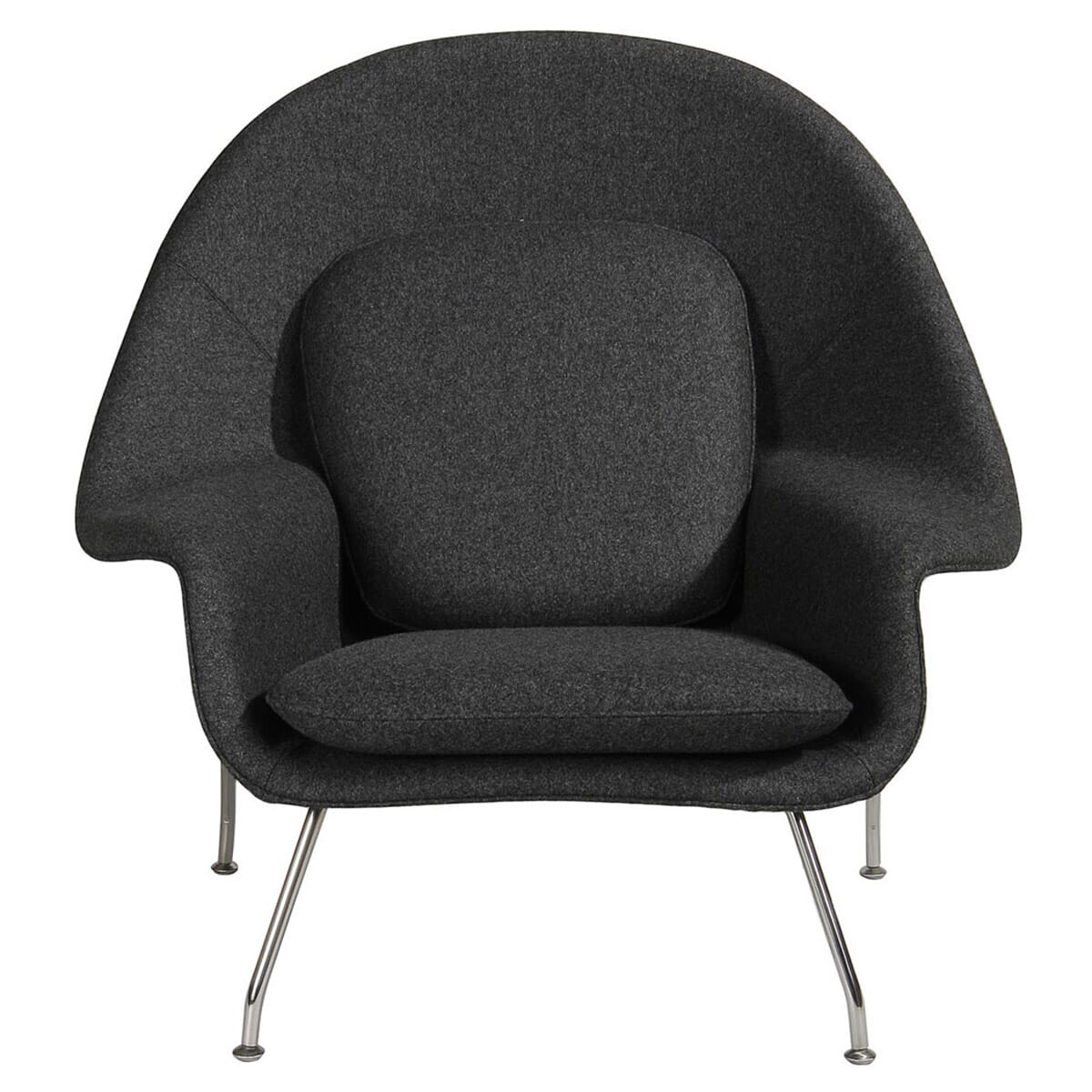 Womb style chair top