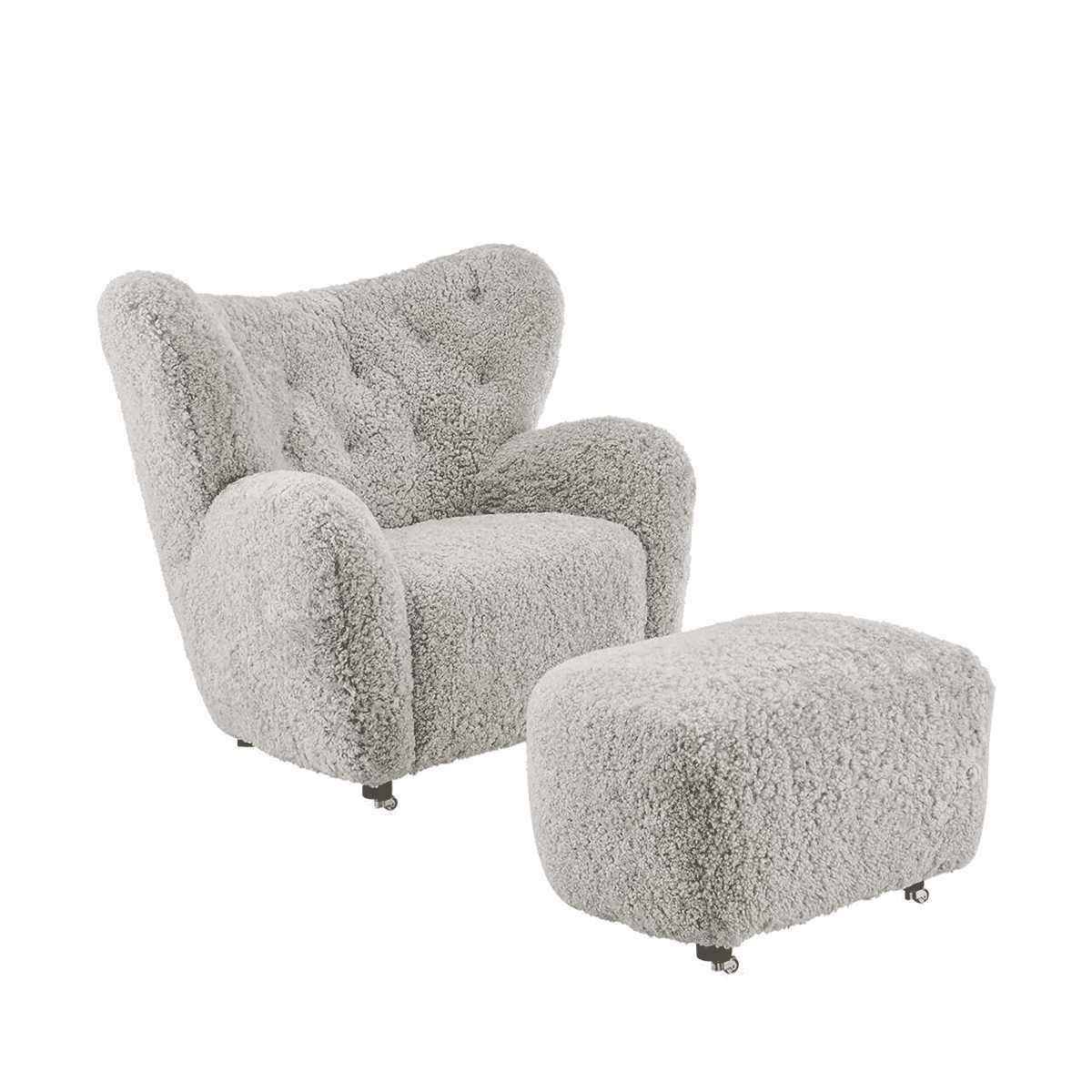 The Tired Man Lounge Chair & Footstool