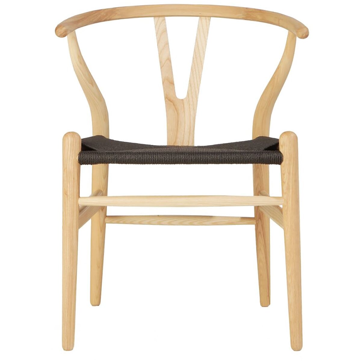 Scandi Dining Chair Ash And Black Cord