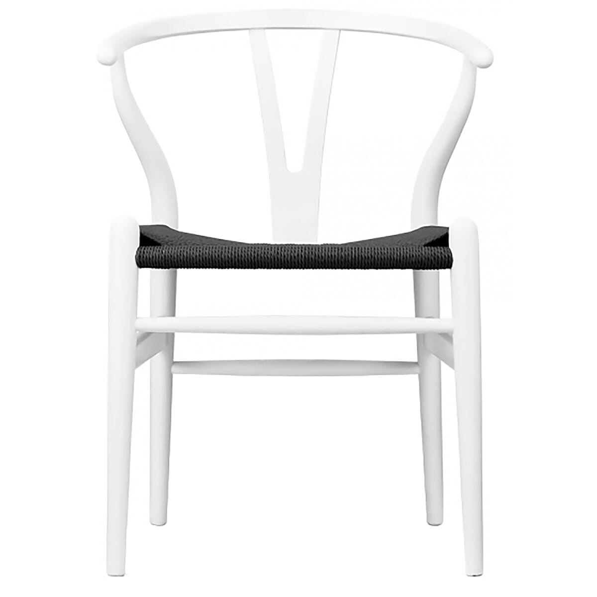 Scandi Chair  Black/White With Black Cord
