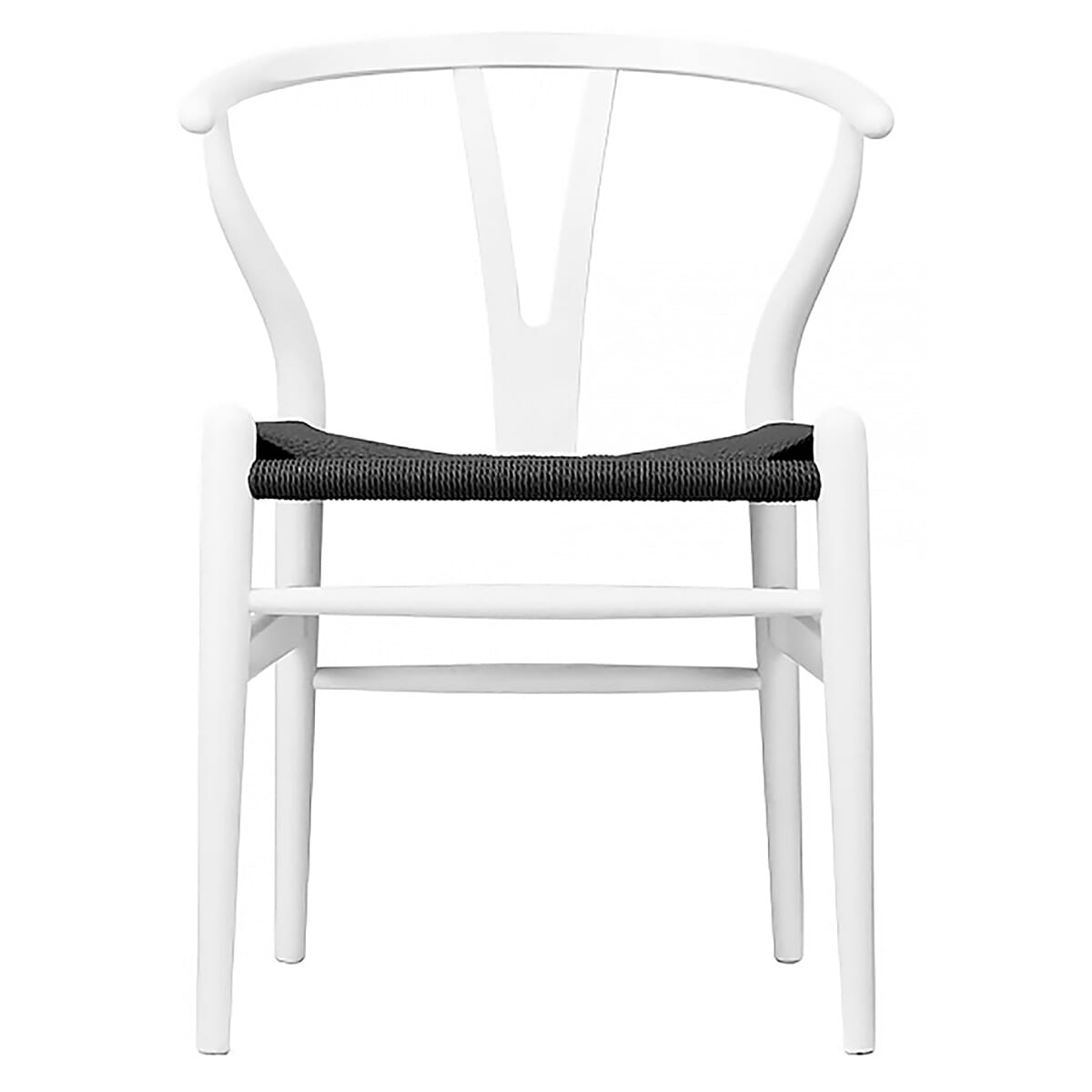 Scandi Chair  Oak Stained White Open Pore And Black Cord