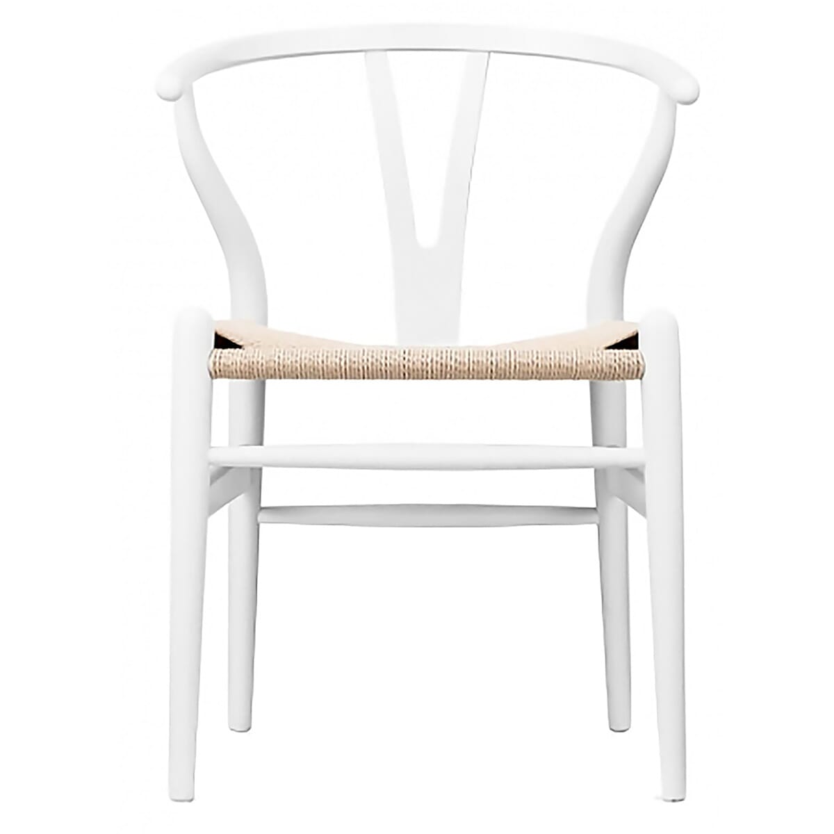 Scandi Chair  Oak Stained White Open Pore And Natural Cord
