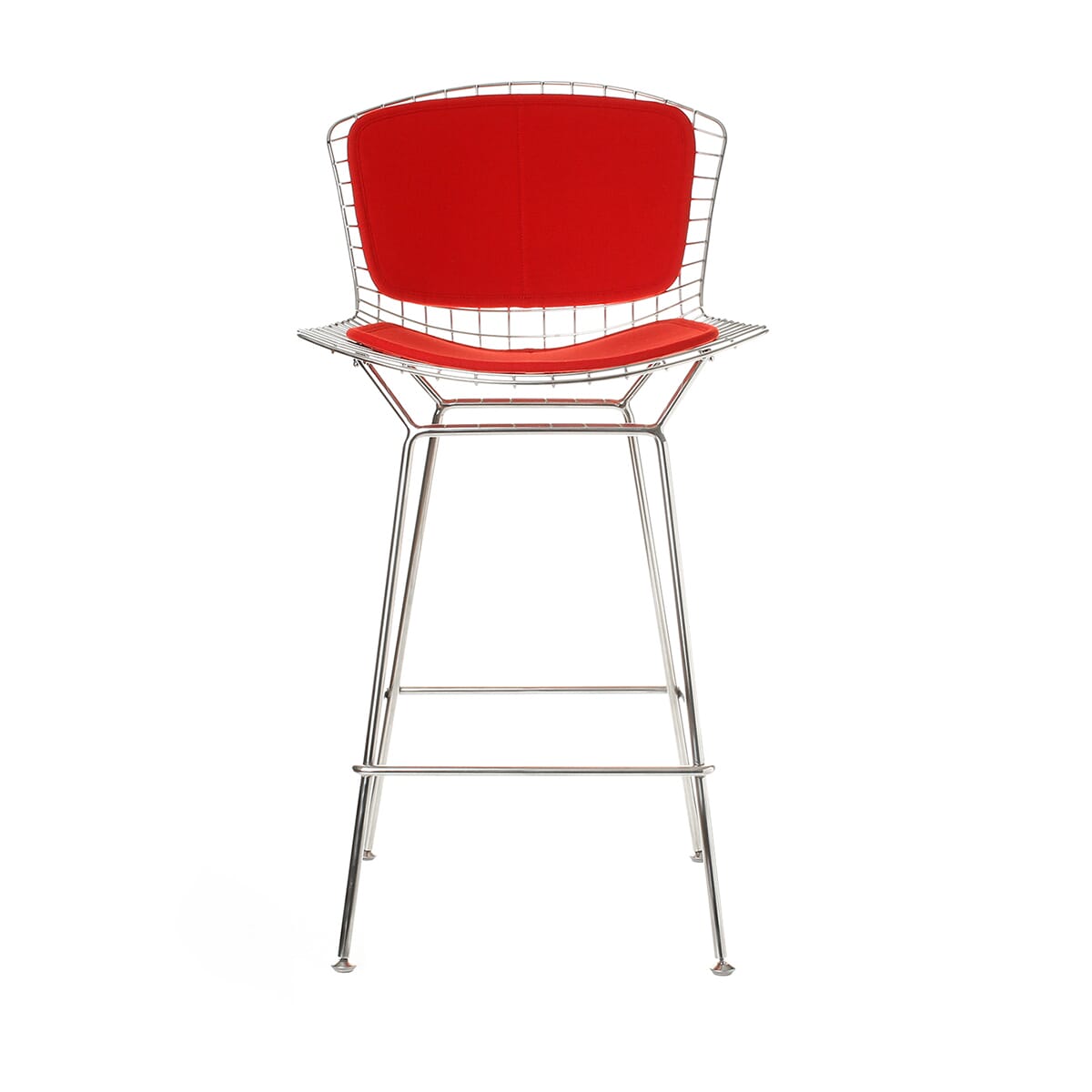 Metal Wire Style Counter Stool With Double Cushion ICONIC REPUBLIC