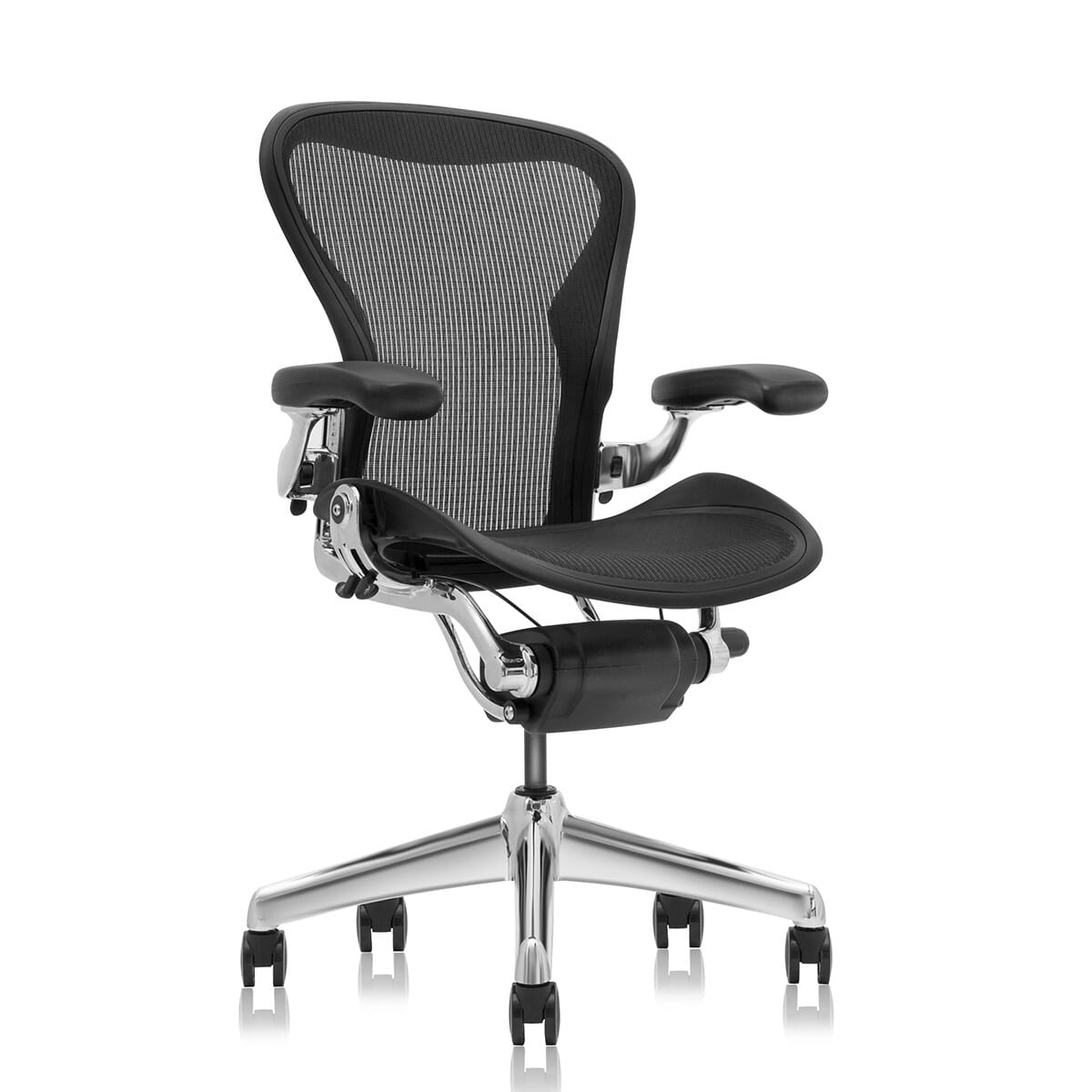 Mesh Office Chair ABS - B1 (Large/Chrome)