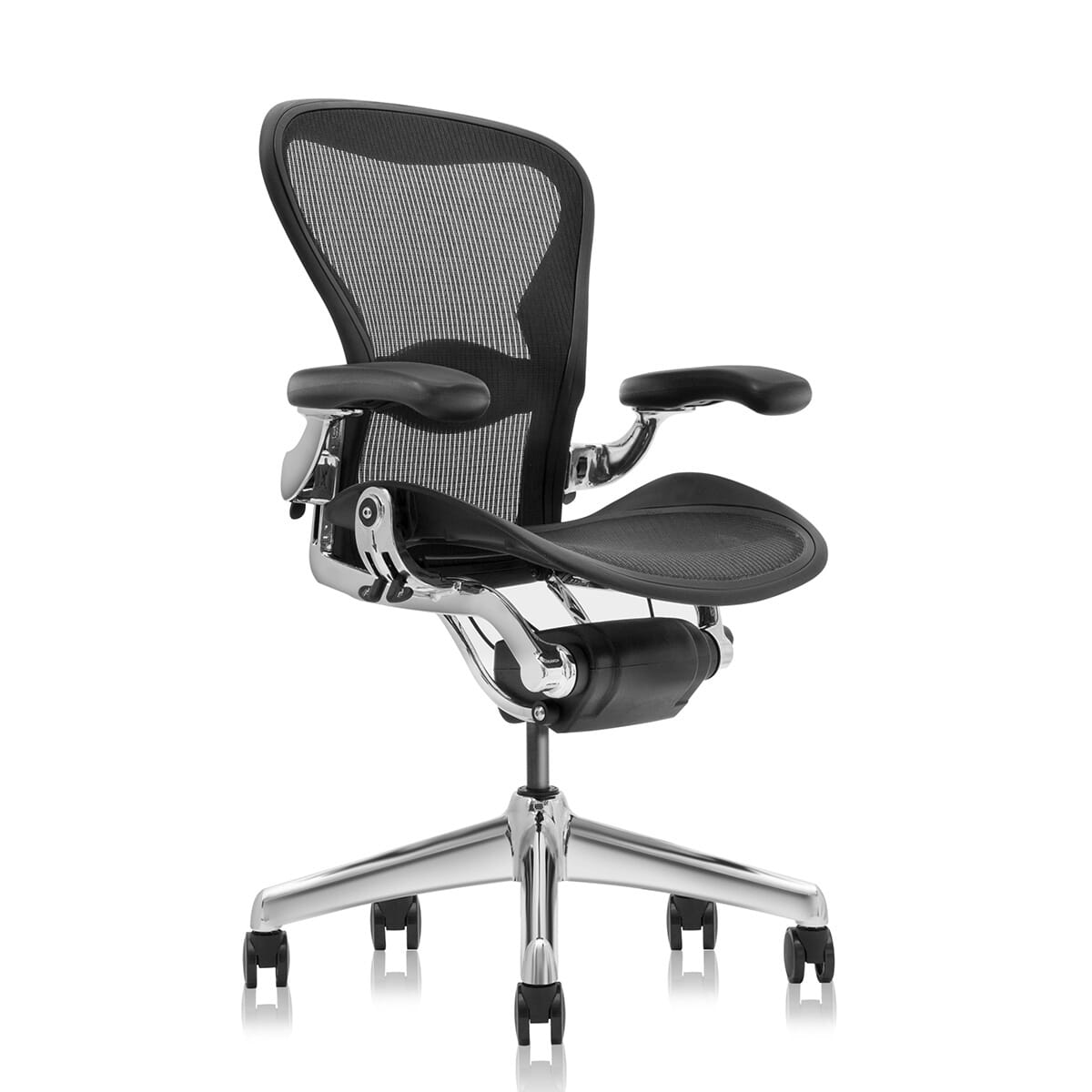 Mesh Office Chair ABS - B2 (Large/Chrome)