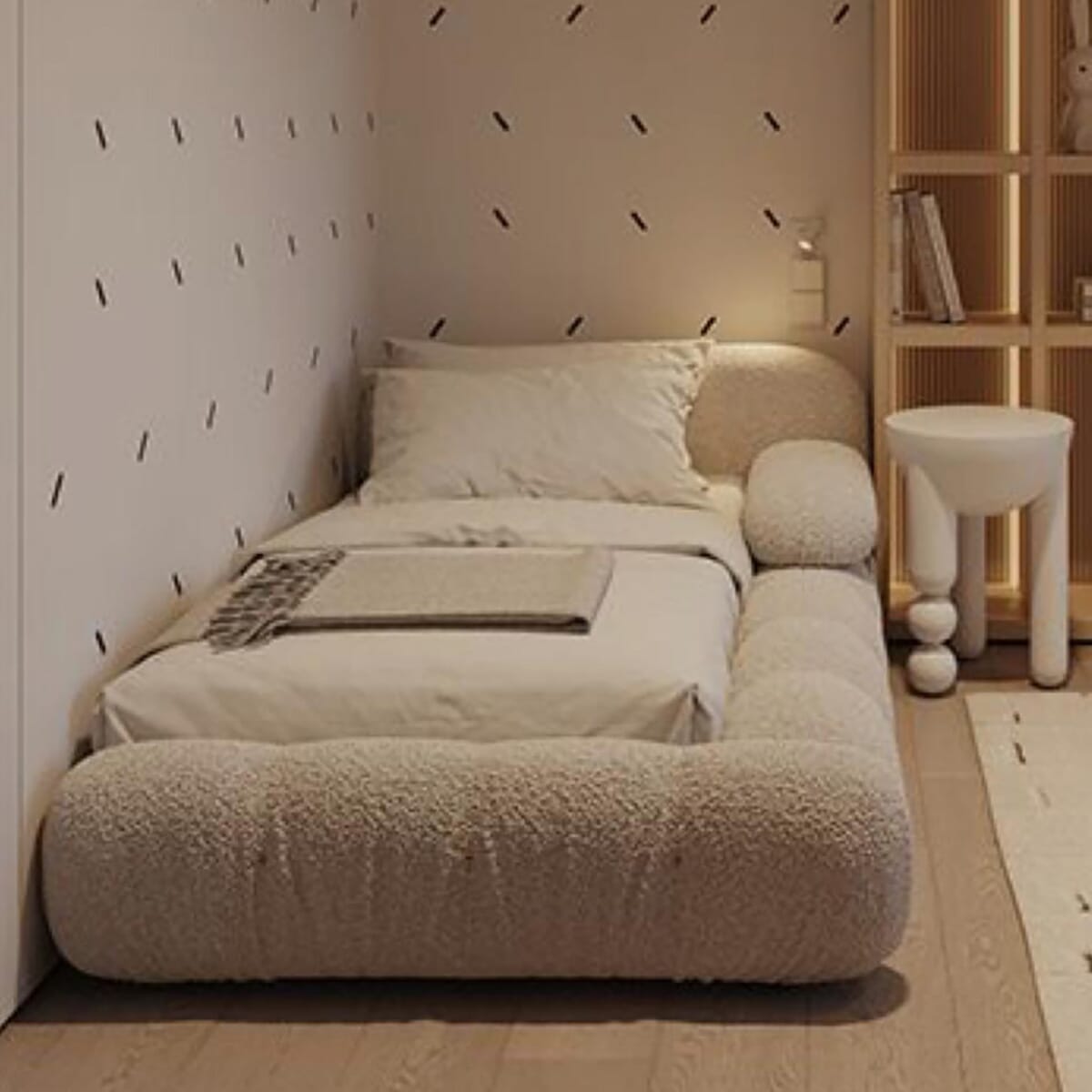 Cabinet-W 52.3cm-D 37.3cm-H 56.5cm-Steel Blue QM0005