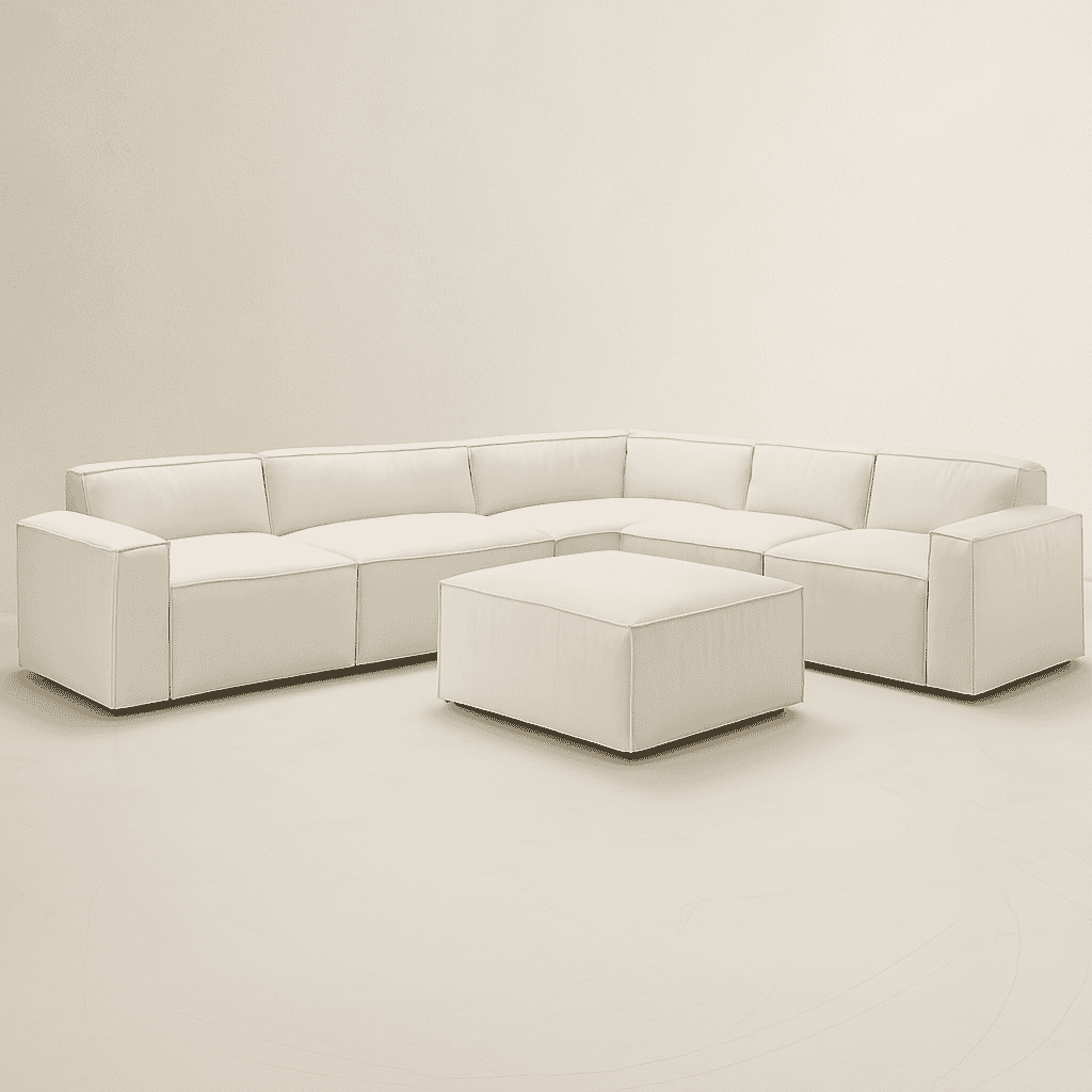 Oasis Modern Low Profile Modular Block Sofa - Combination 003