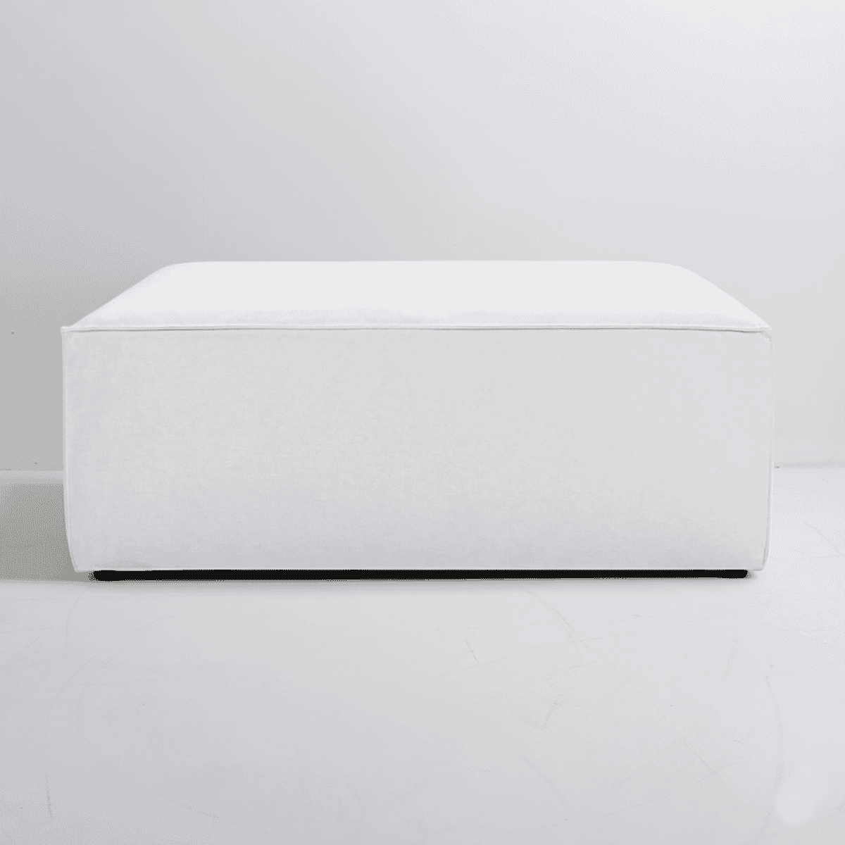 Oasis Modern Low Profile Modular Block Sofa - Ottoman