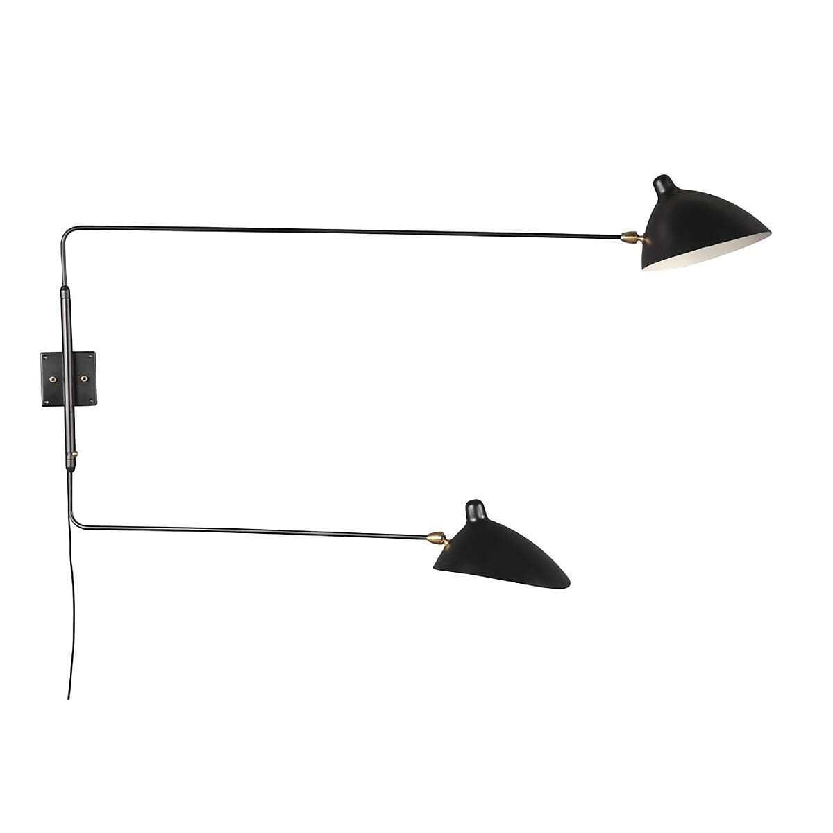 Sconce Wall Light 2 Straight Arms 