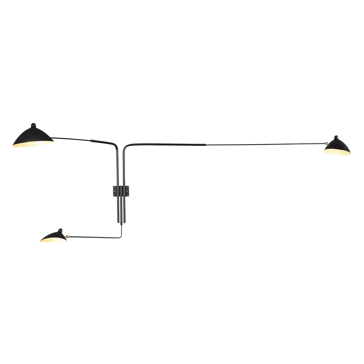 Sconce Wall Light 3 Rotating Arms 