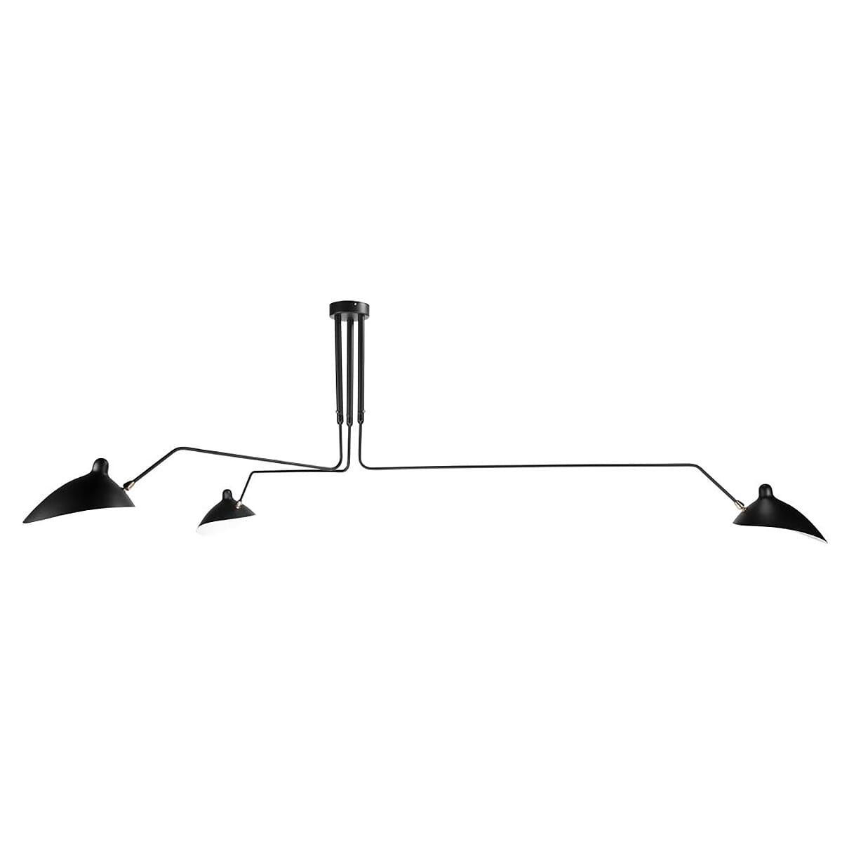 Three Arm Casquette Ceiling Lamp 