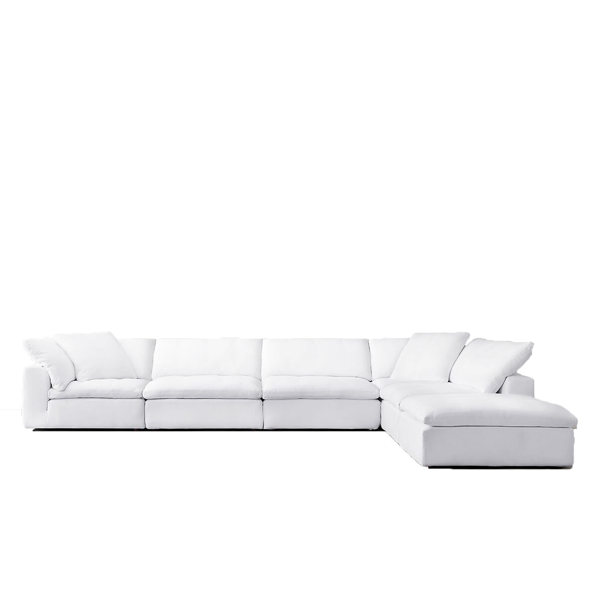 Cloud 4 Pieces Modular Sofa And Ottoman
